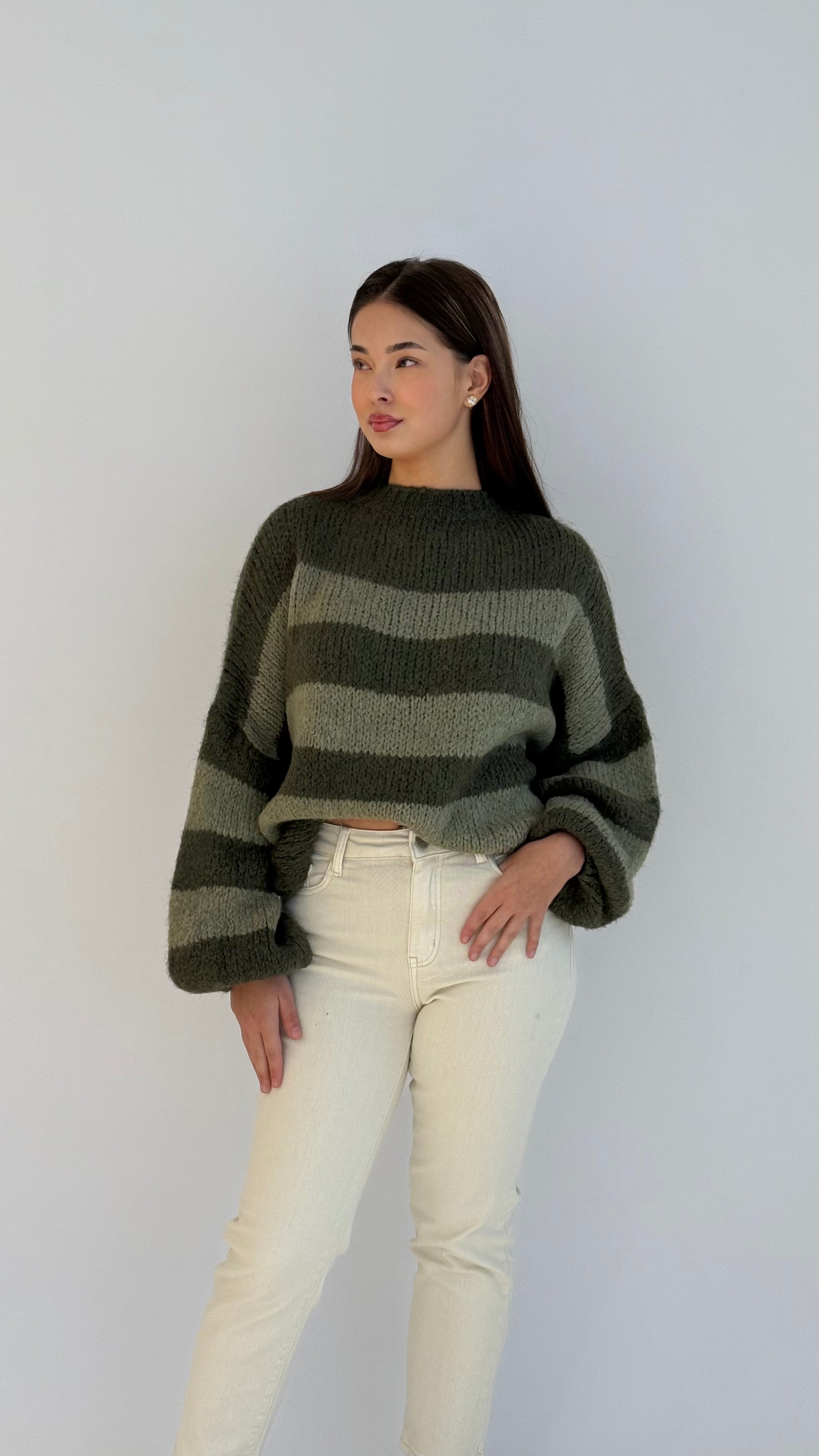 "Shalaya" Stripe sweater