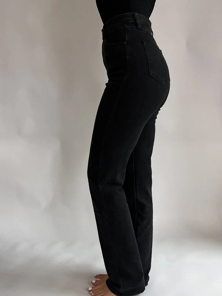 "Eva" Highwaist Jeans Straight Leg Extra Long
