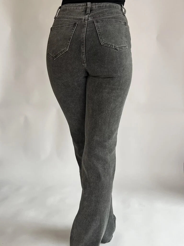 "Lisa" Highwaist Jeans Straight Leg Extra Long
