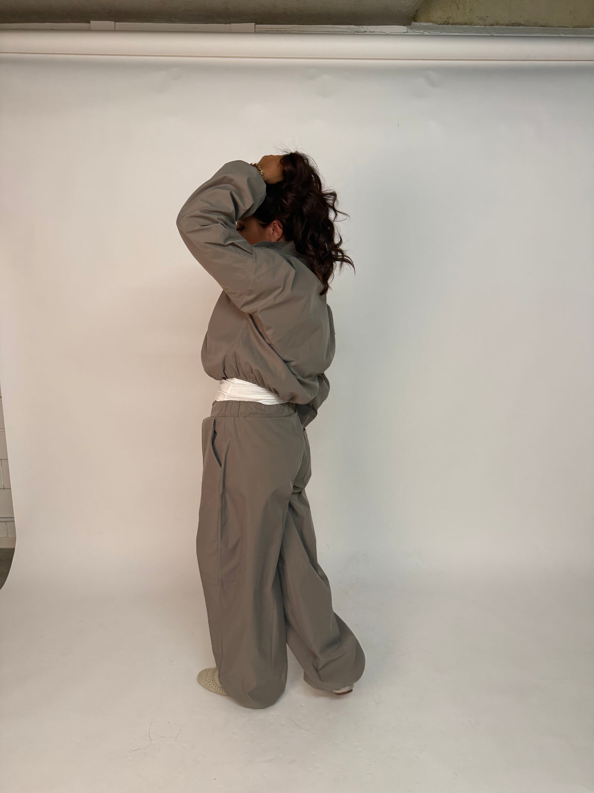 “Amara” pantalon barrel onderdeel van set