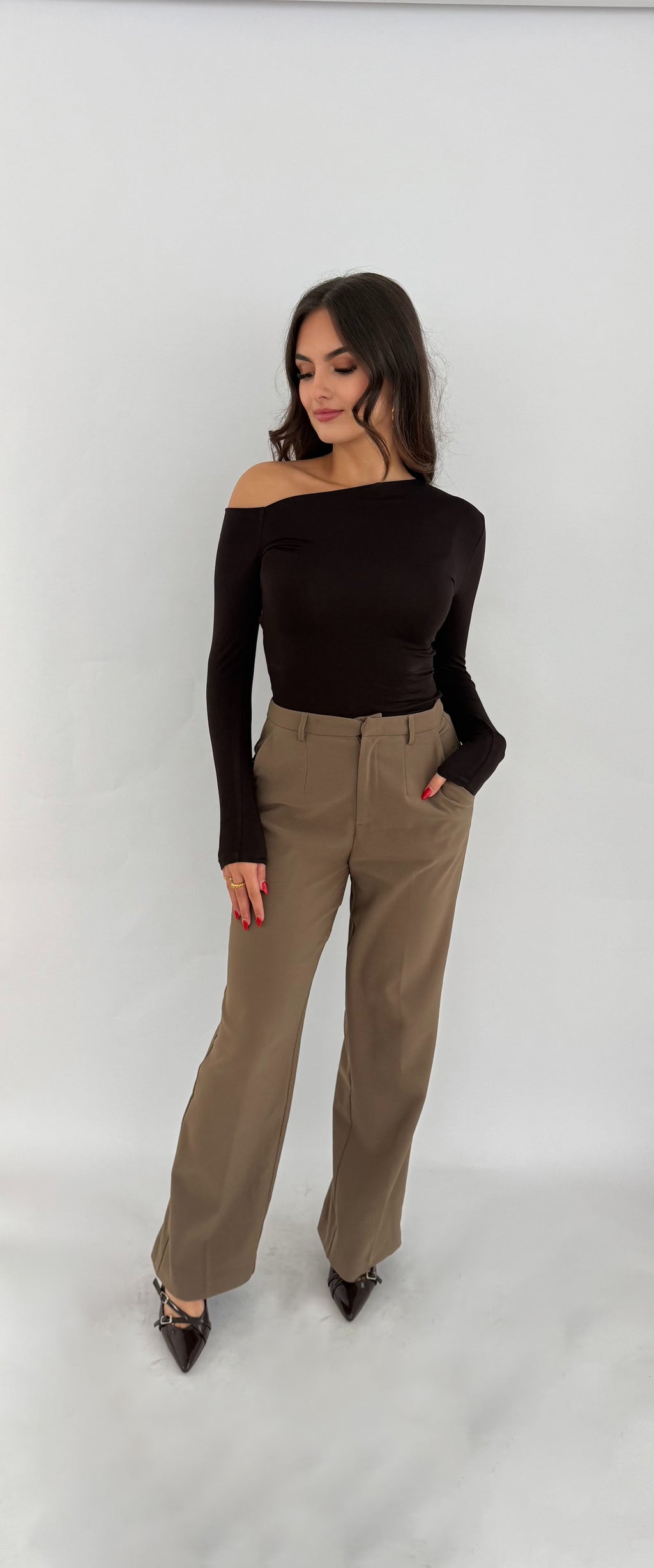 "Dunja" pantalon - taupe