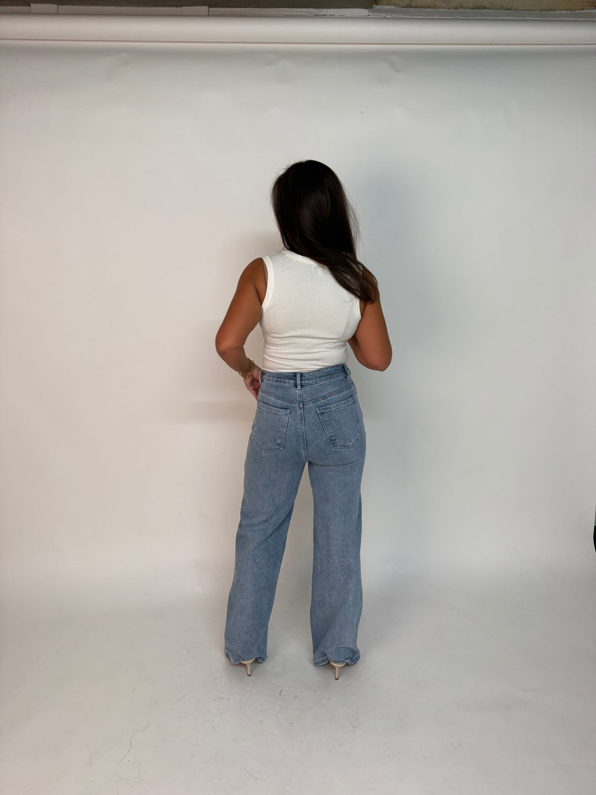 "Harper" heart jeans