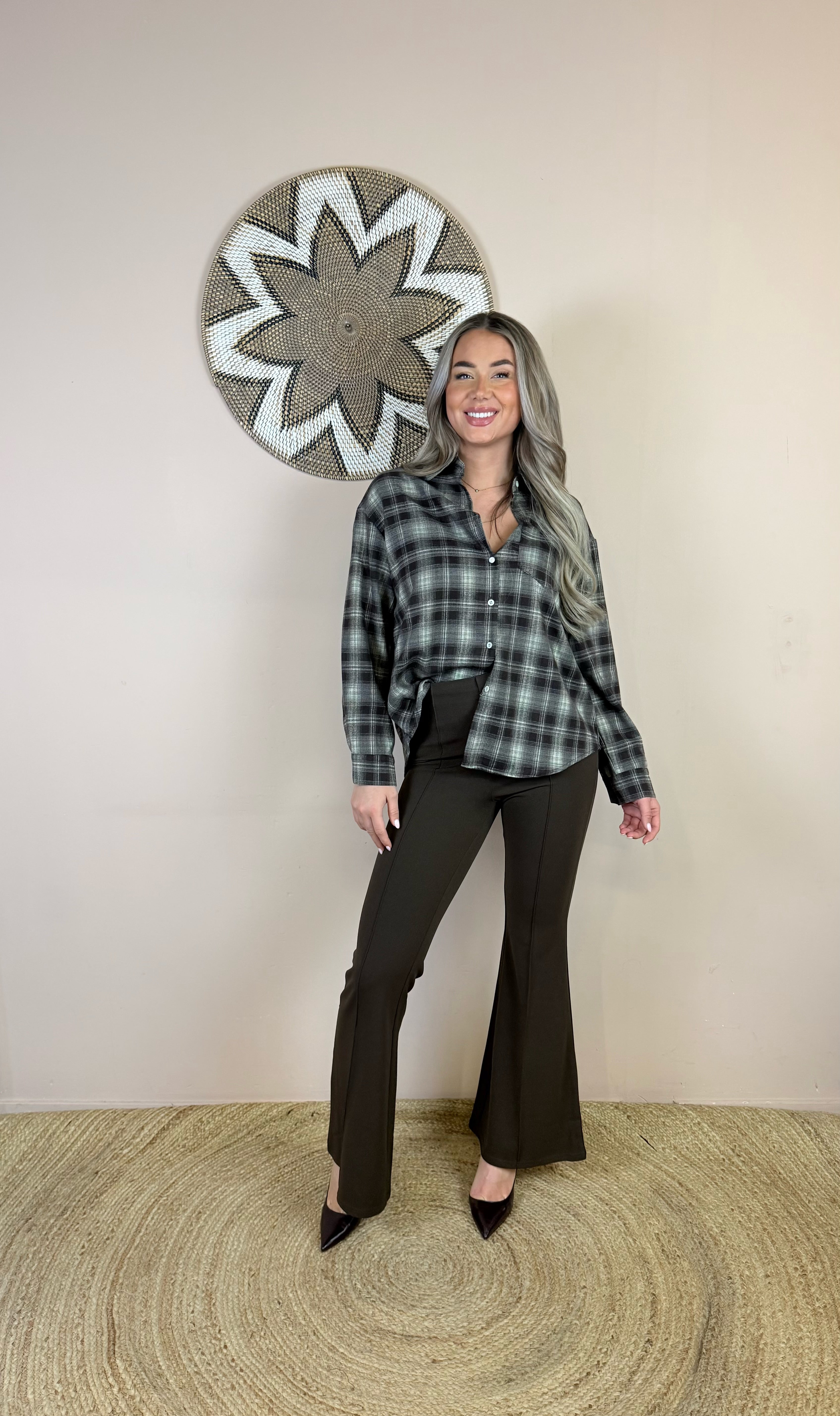 "Ellena" Plaid blouse