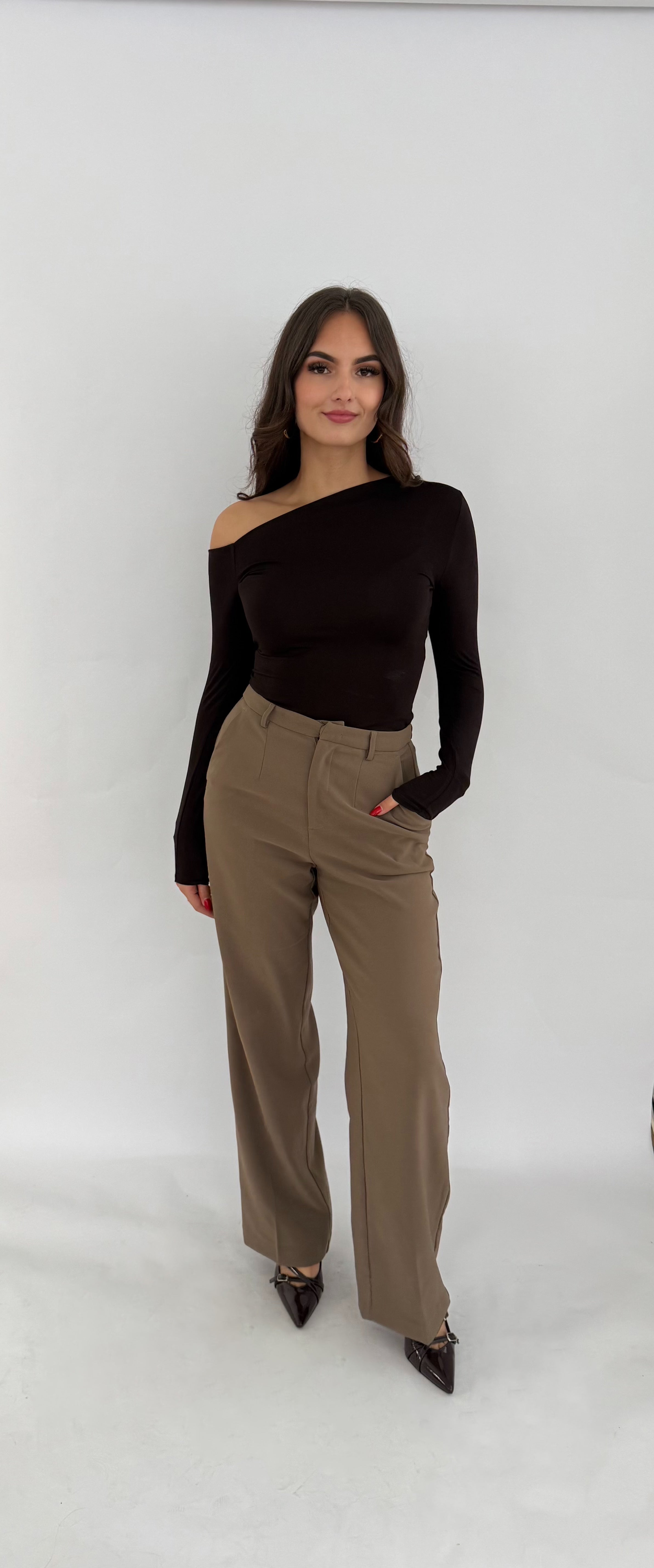 "Dunja" pantalon - taupe