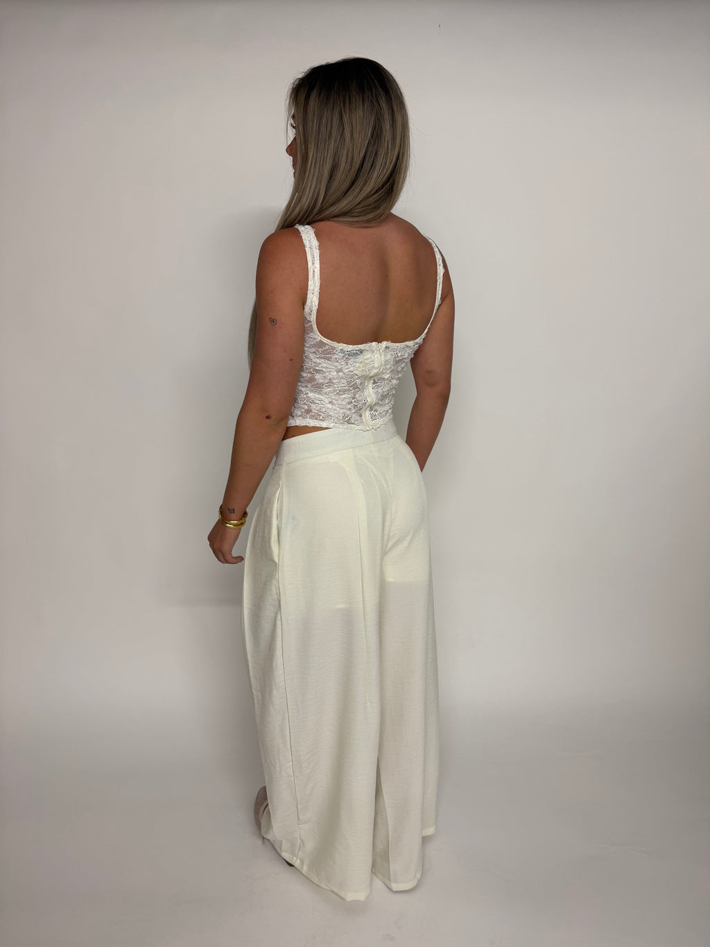 "Brooke"  Tailored Wide-Leg pantalon