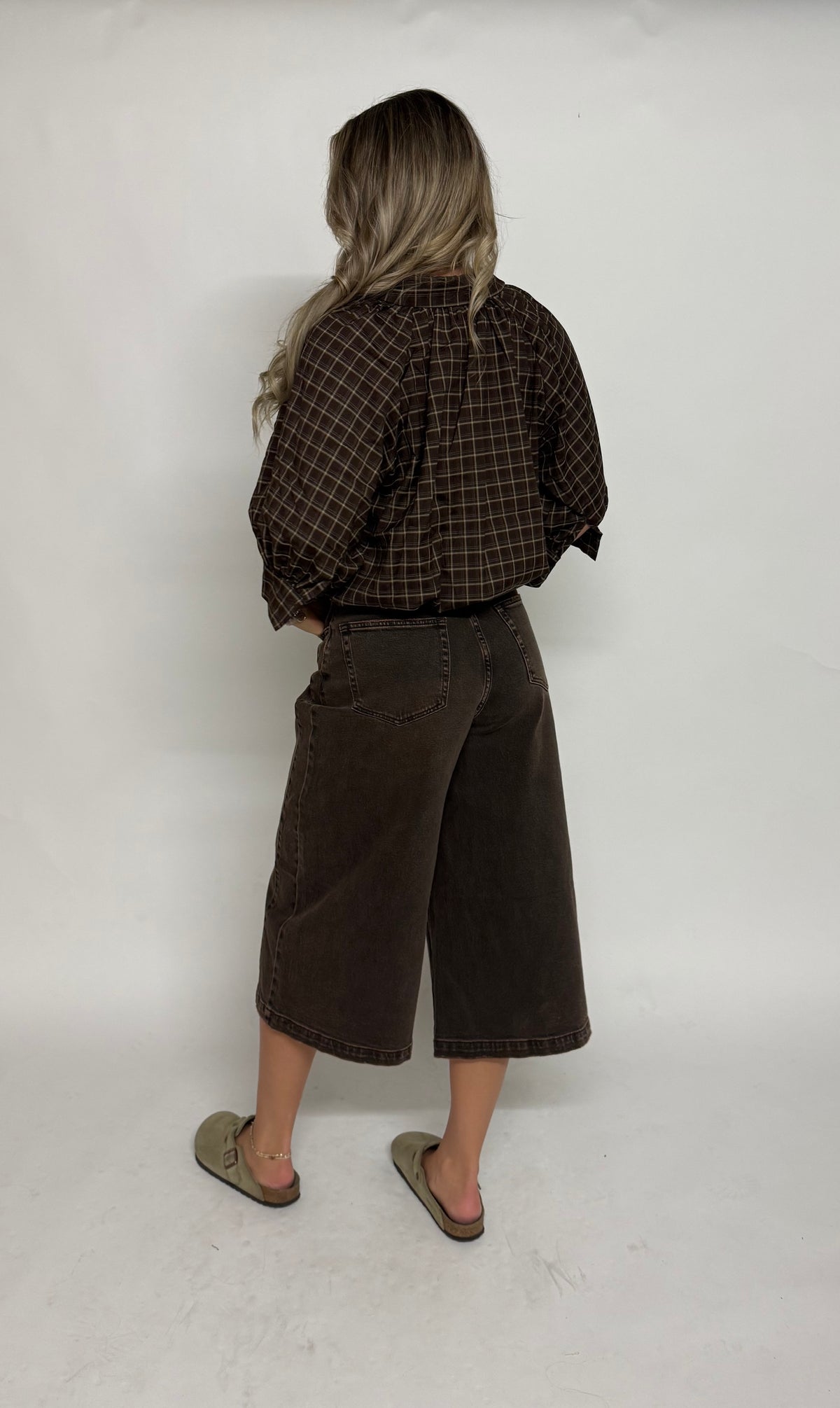 "Ellie" denim jorts high waist