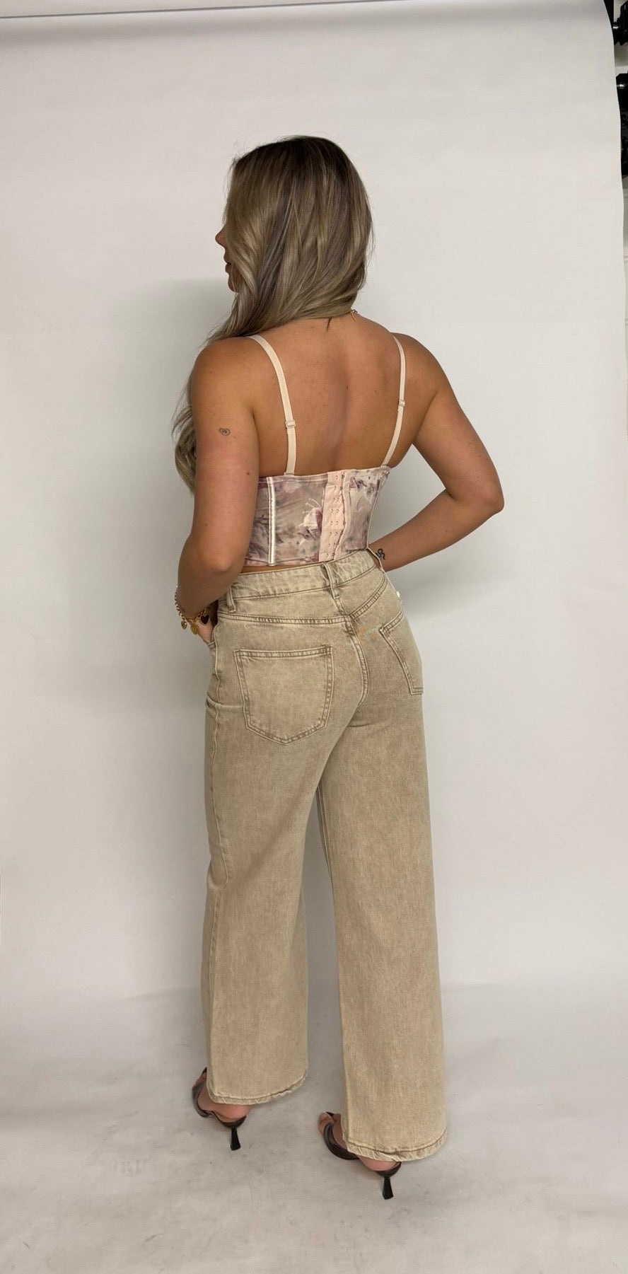 "Yara" printed Bustier