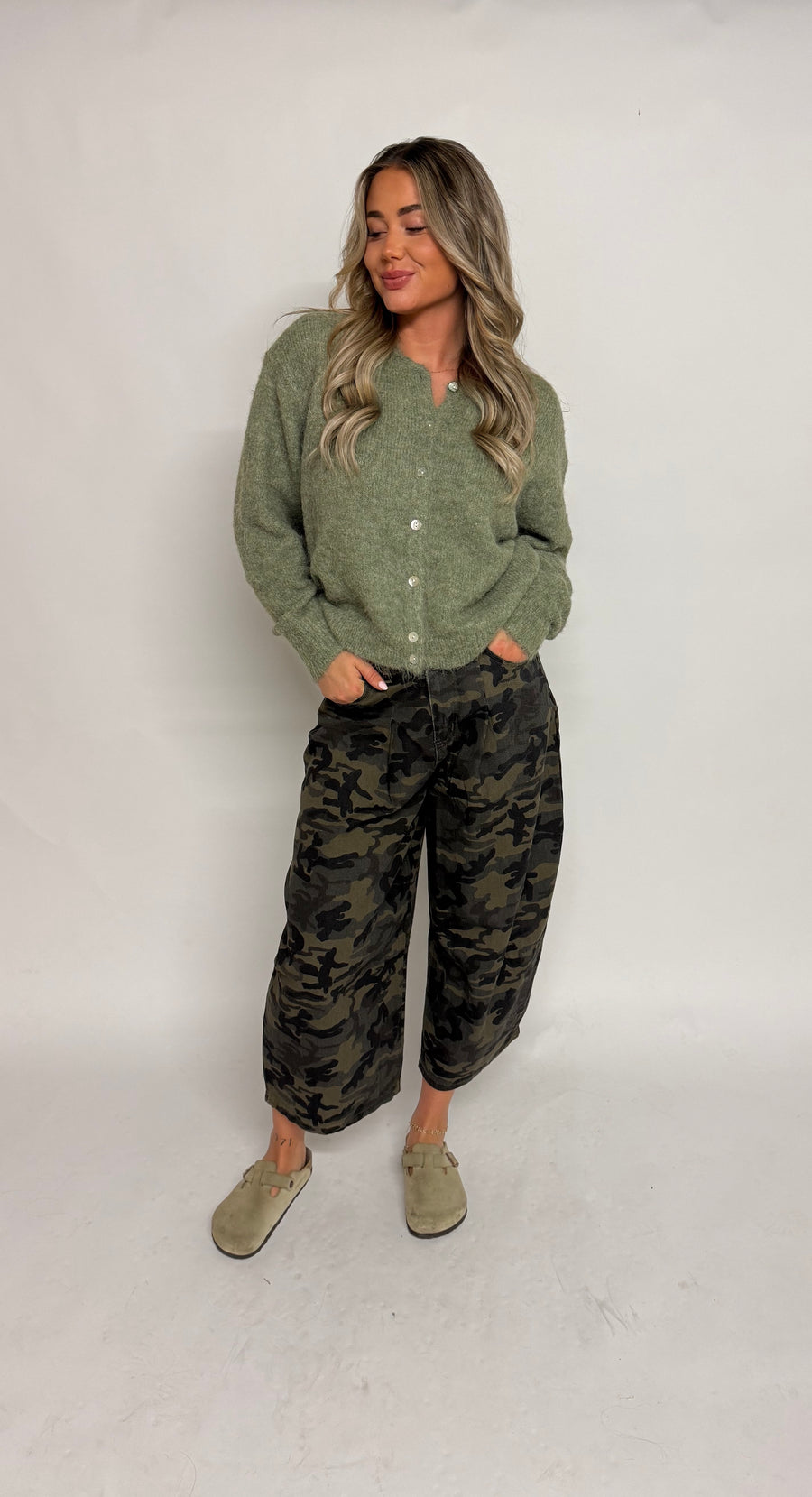 "Elodie" Army jeans Short