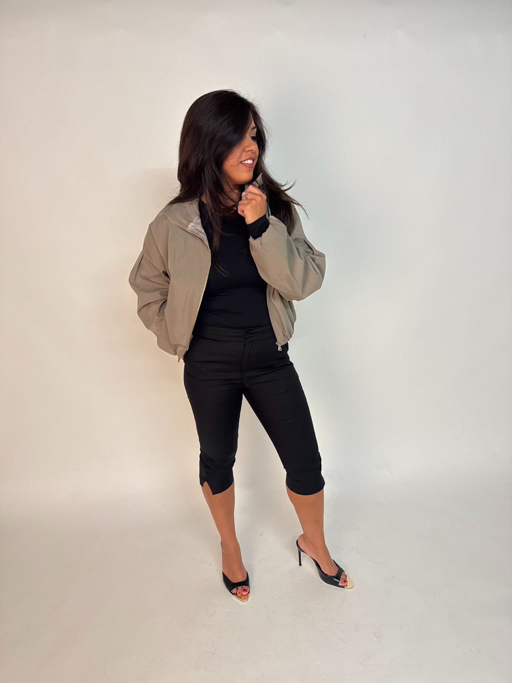 “Amara” veste oversized onderdeel set