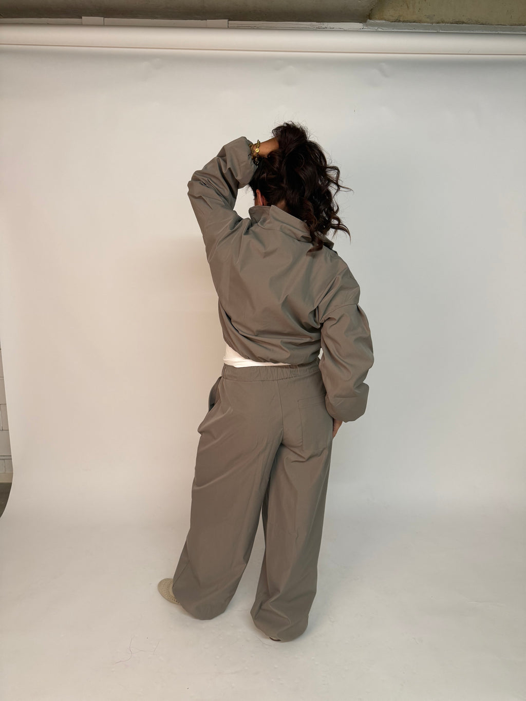 “Amara” pantalon barrel onderdeel van set