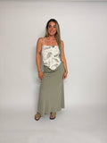 “Halina” Sage Grace Maxi Skirt