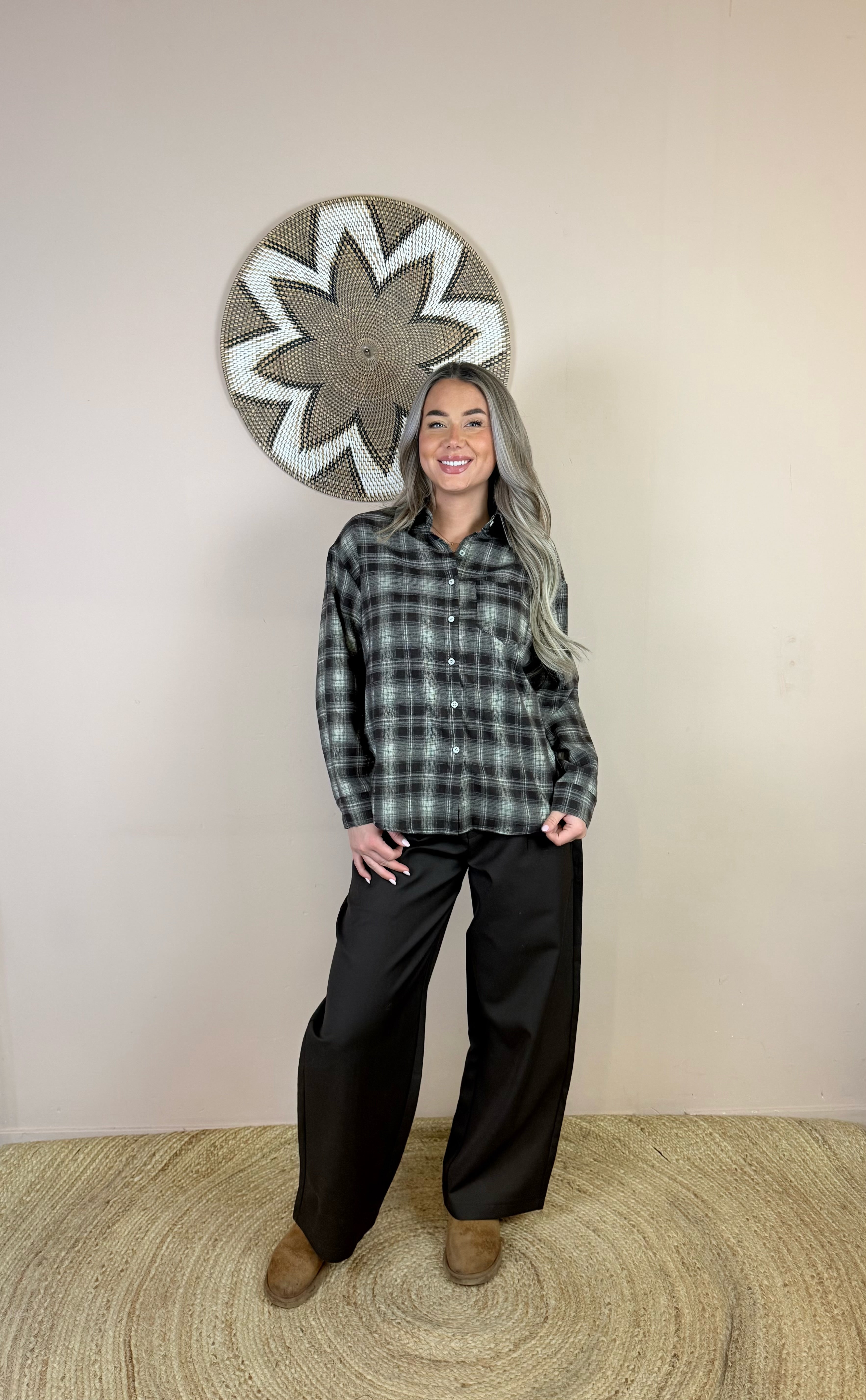 "Ellena" Plaid blouse