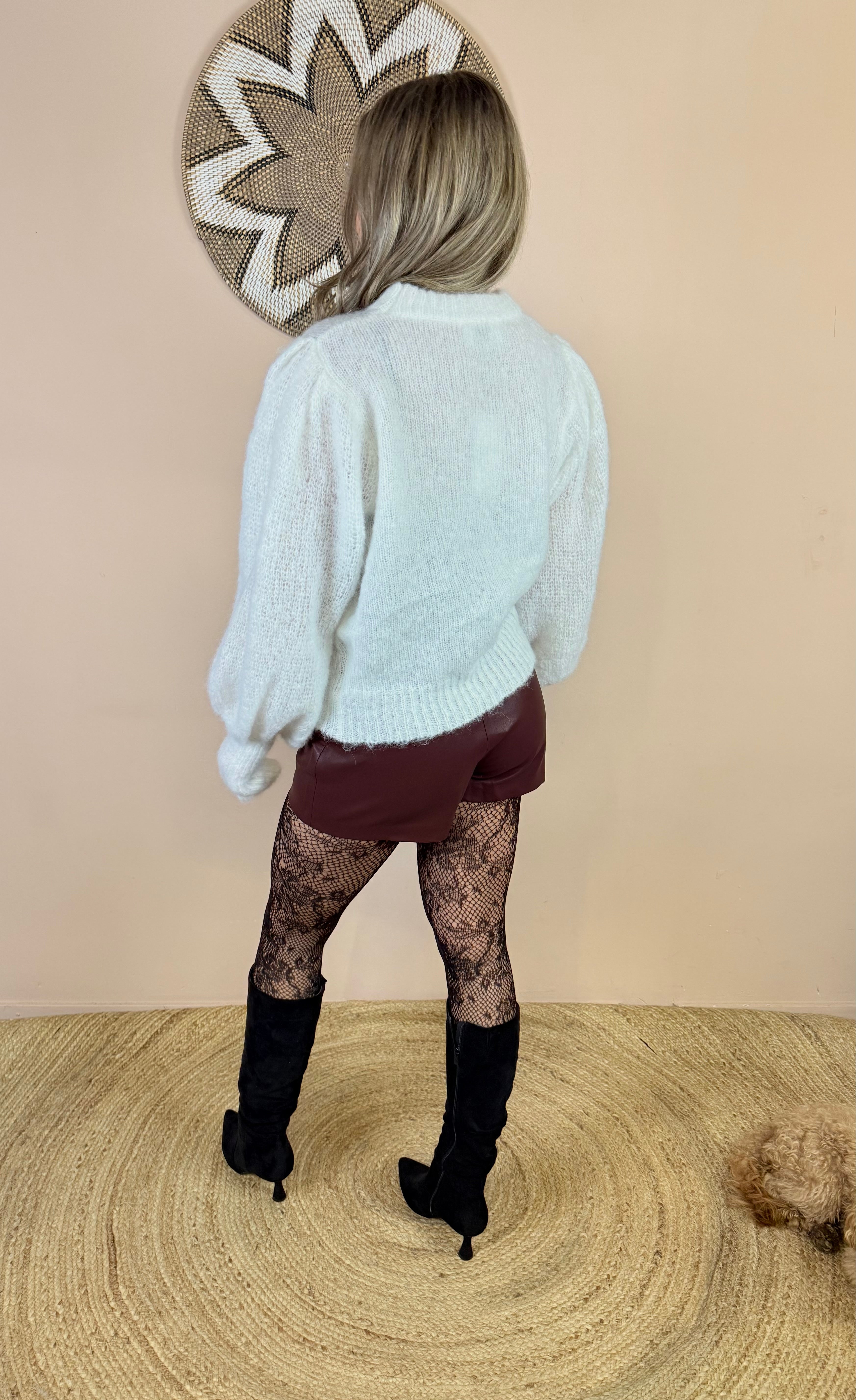 "Louise" Sweater with balloon sleeves