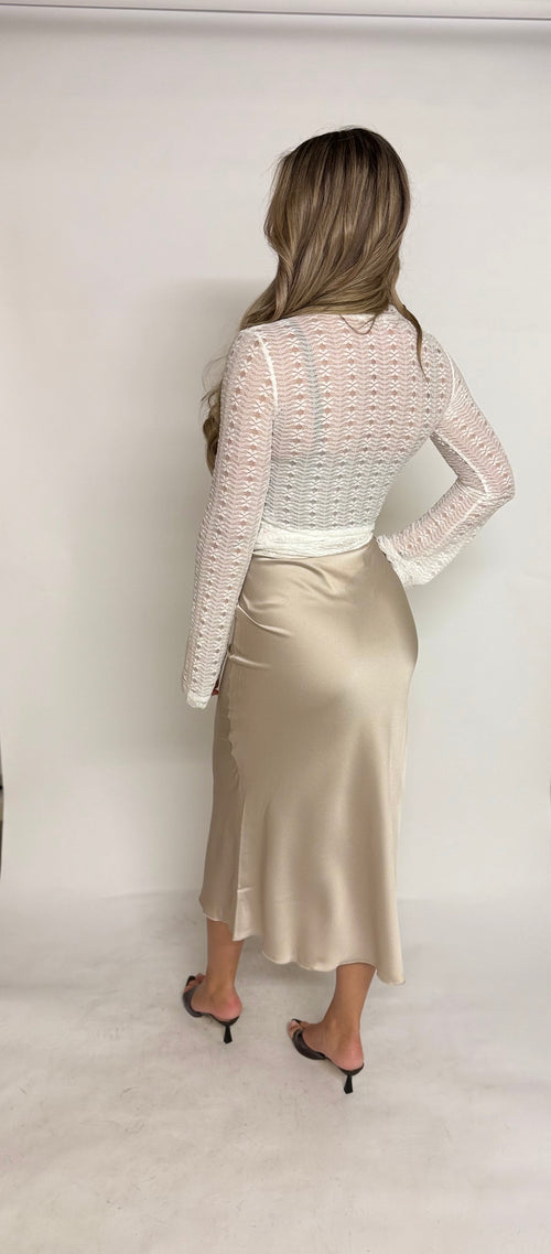 "Blair" Satin skirt