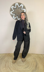 "Alice" Vintage brown barrel jeans