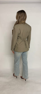 "Feline" Cinched structured blazer