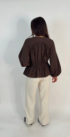 "Sara" ruffle blouse