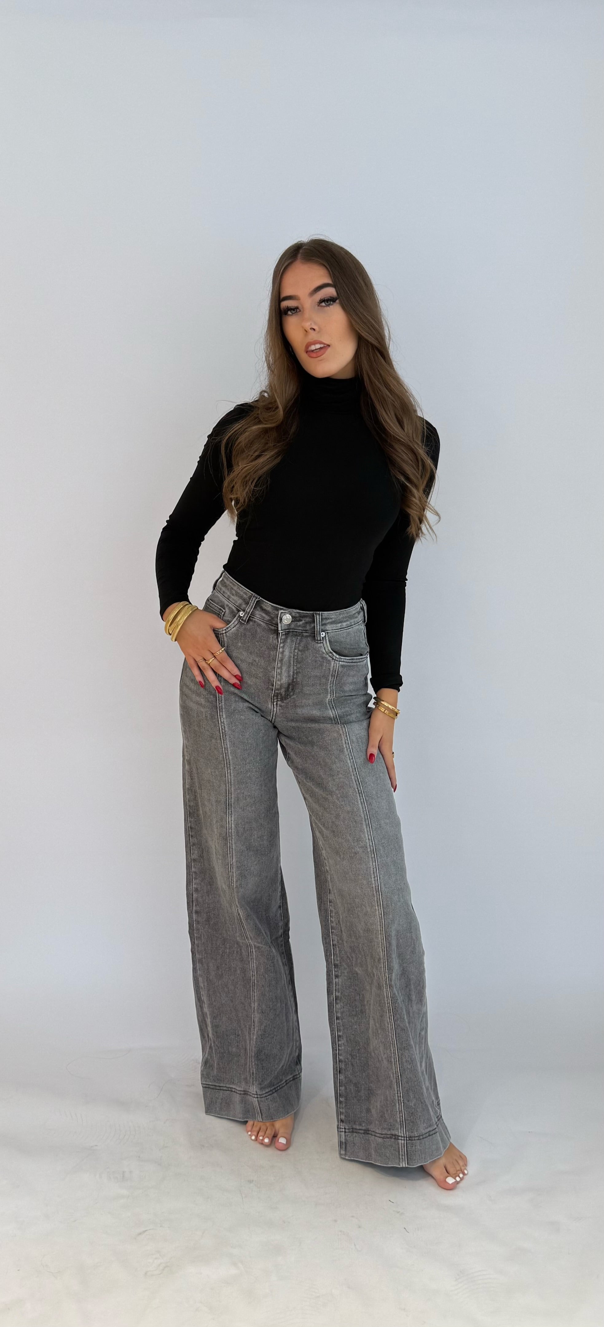 "Miranda" palazzo fit jeans