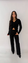 "Lotte" Straight leg jeans with stripe extra long