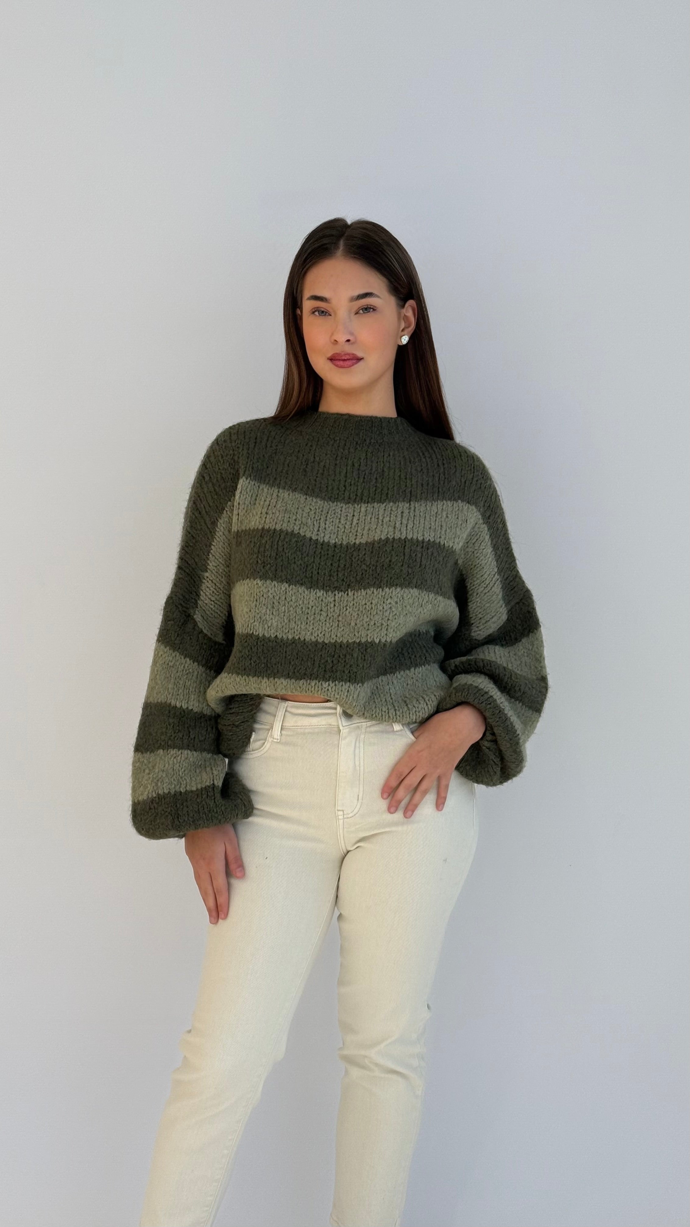 "Shalaya" Stripe sweater