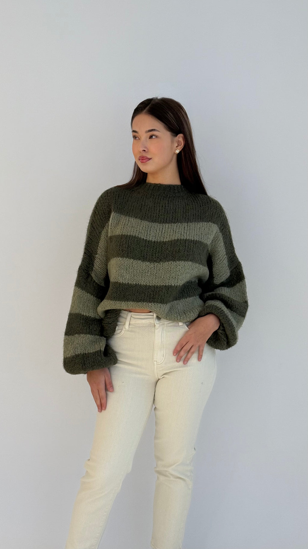 "Shalaya" Stripe sweater