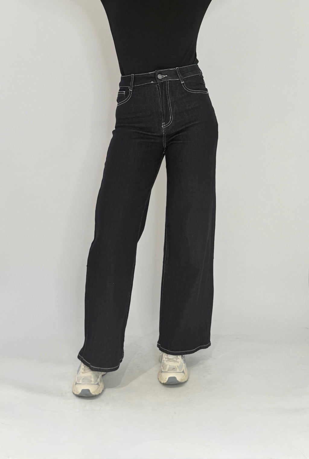 "Allyah" high waist jeans wide leg