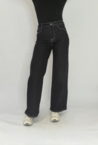 "Allyah" high waist jeans wide leg