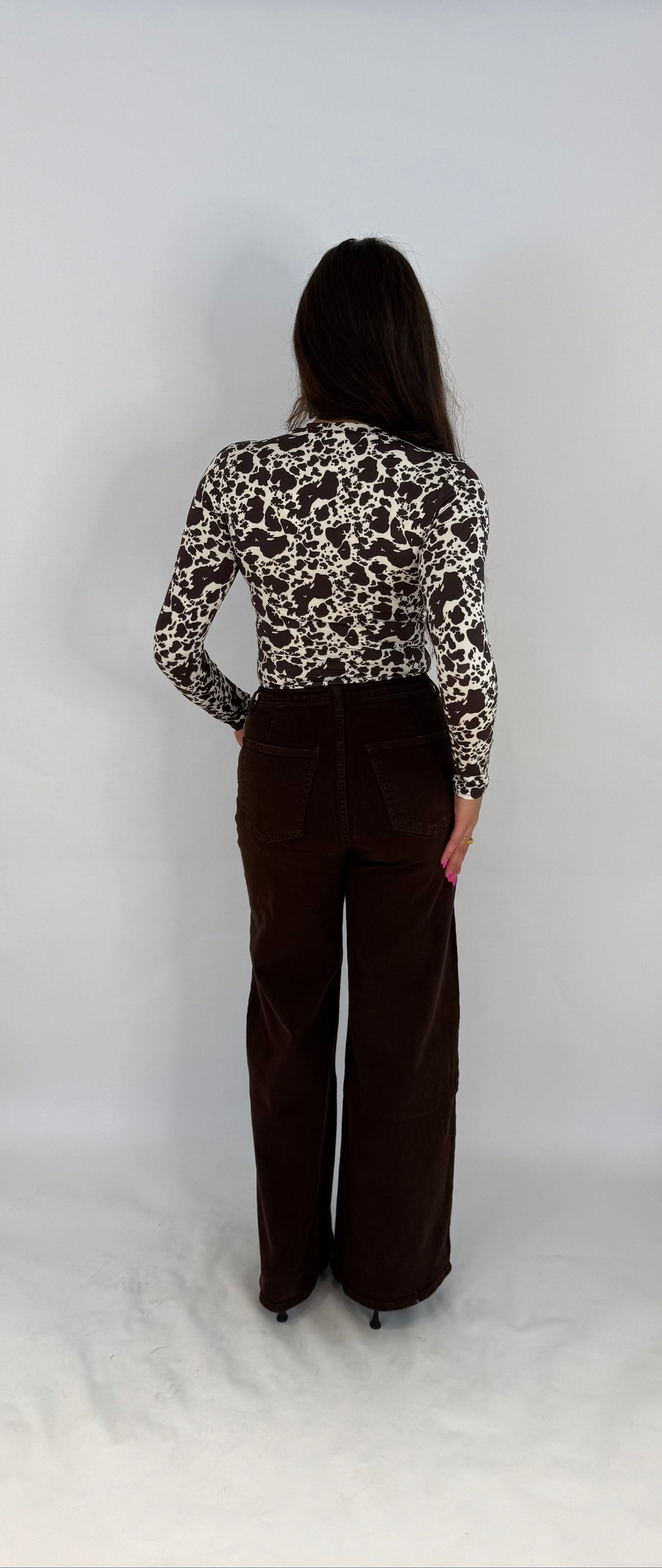 "Sophia" wide leg jeans