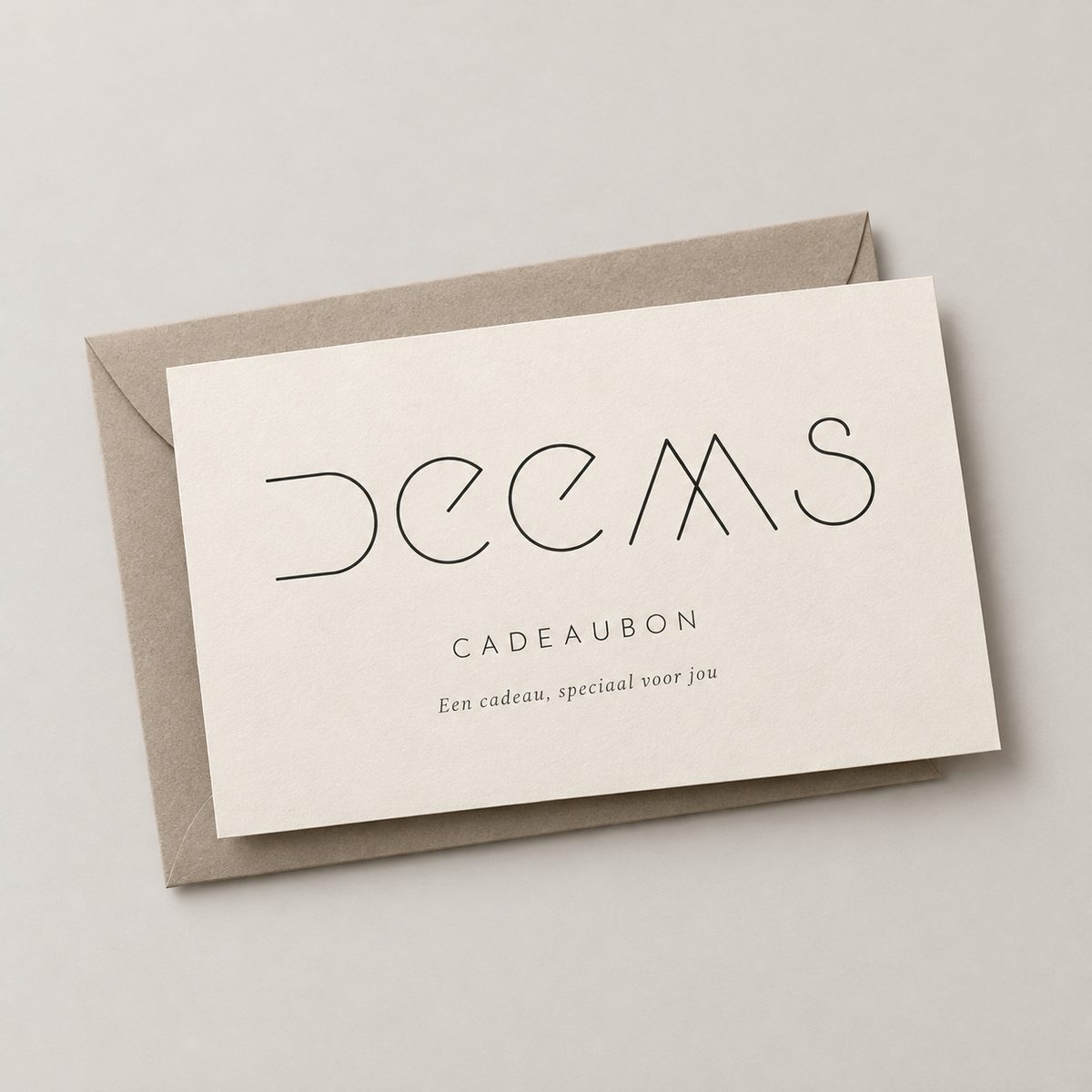 Cadeaubon van Deems met envelop