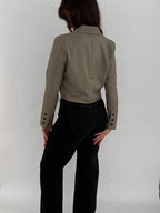 "Charlotte" crop blazer