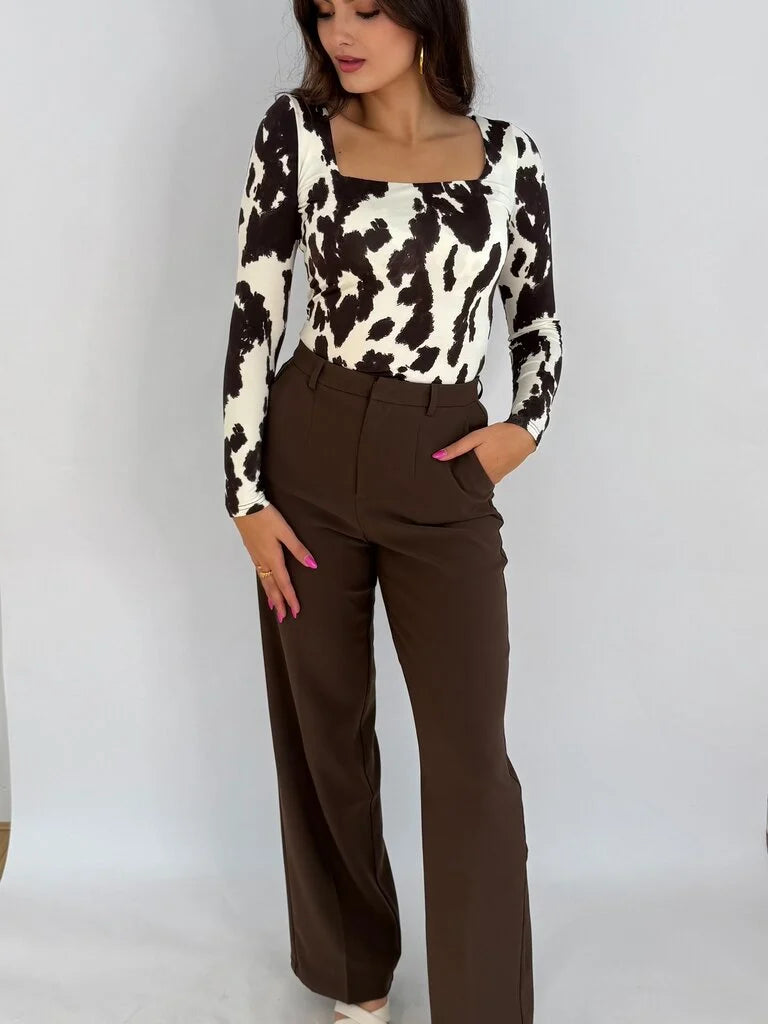 "Dunja" Pantalon - Choco