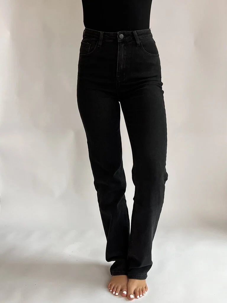 "Eva" Highwaist Jeans Straight Leg Extra Long