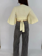 "Lola" Blouse one size - butter yellow
