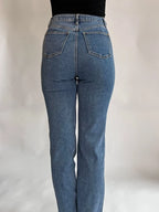 "Sophie" Highwaist Jeans Straight Leg Extra Long