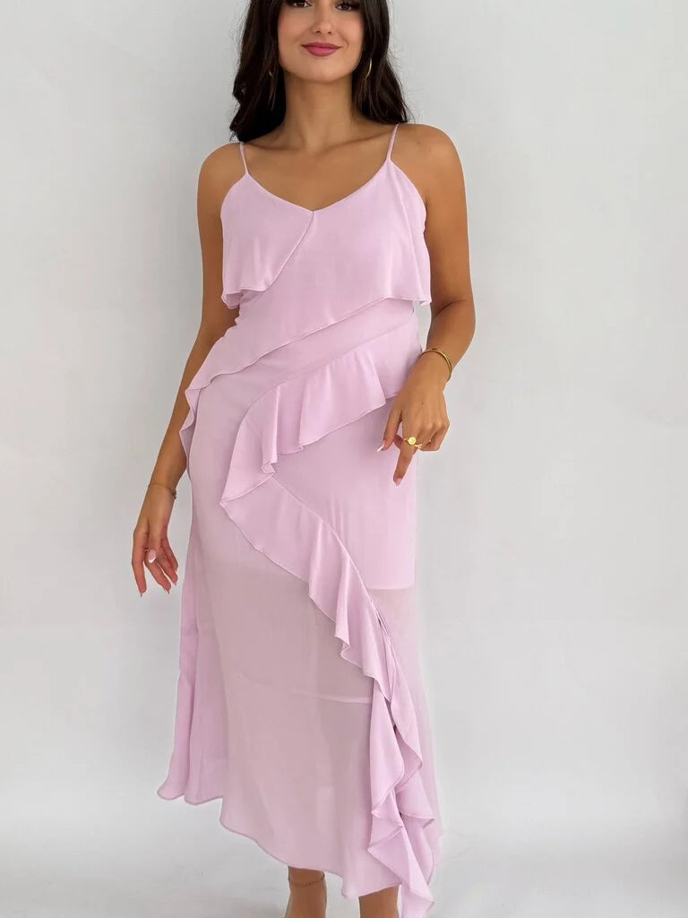 "Thorvi" Ruffel maxi Dress