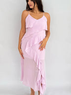 "Thorvi" Ruffel maxi Dress
